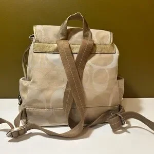 Coach | Bags | Coach Kyra Signature Logo Drawstring Backpack  display picture 3